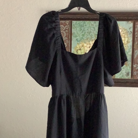 A New Day Black Maxi Dress with Elegant Silhouette - Picture 2 of 10